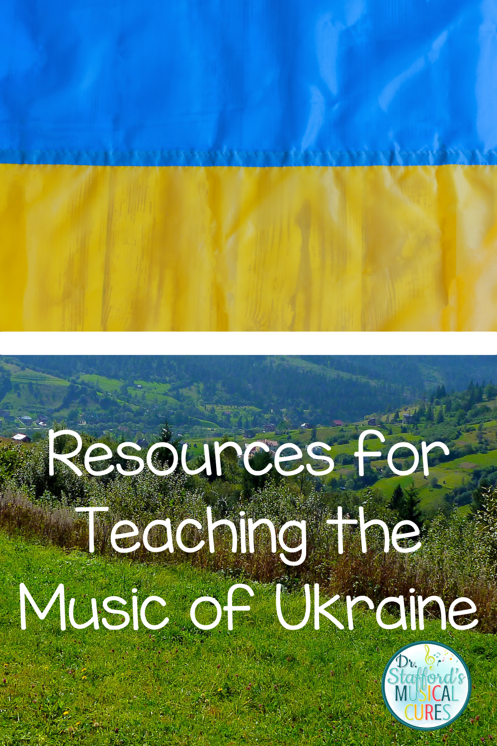 Image for blog-Teaching the music of Ukraine. Ukrainian flag